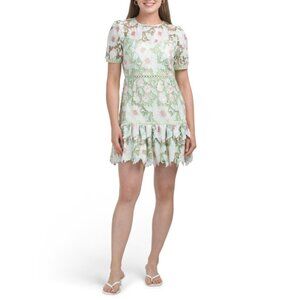 AROSE sage Haley Mini Dress